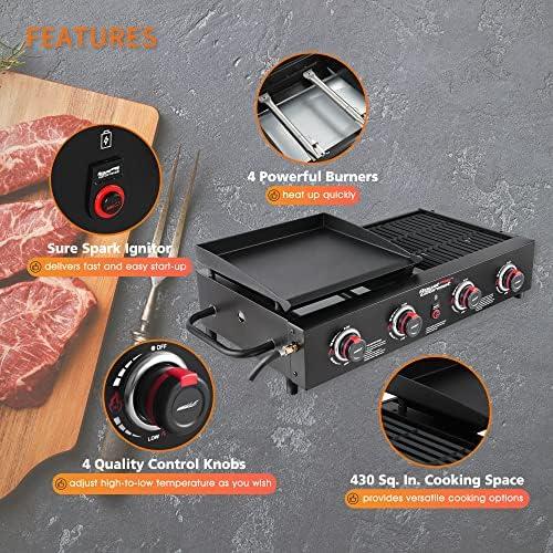 Our Backyard​ BBQ Bliss: GD4001TB Grill & Griddle Magic