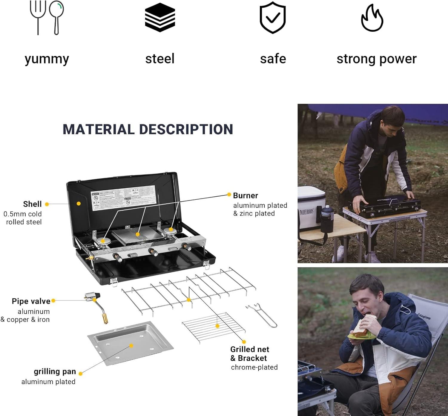 Our Campfire chef: A Toasty Trio of Burners