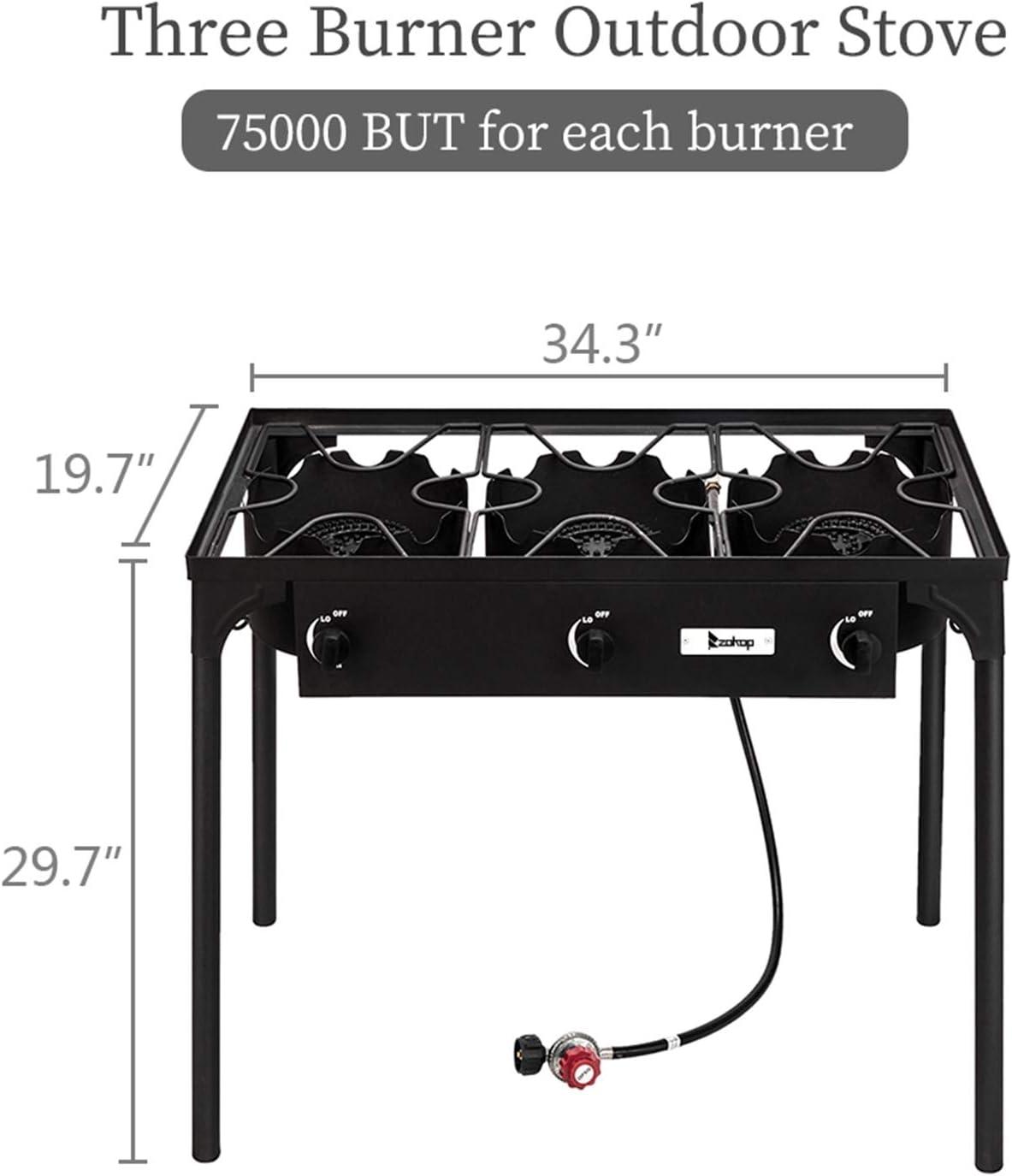 discover Outdoor Cooking Bliss: ⁢Our Mega-Powered ​Triple Burner!