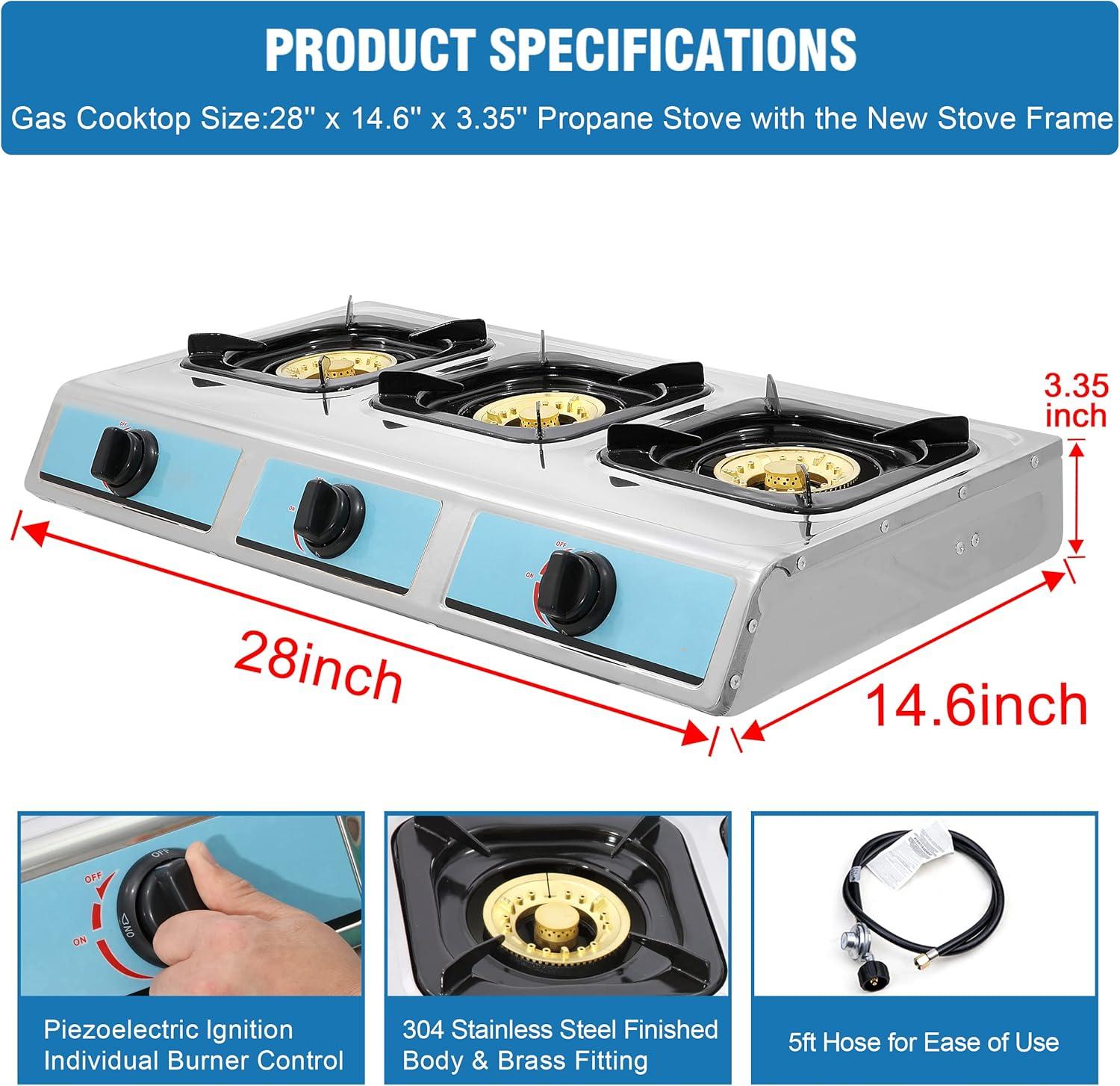 Exploring the peaks and​ Valleys of Our 3-Burner Propane Stove Experience