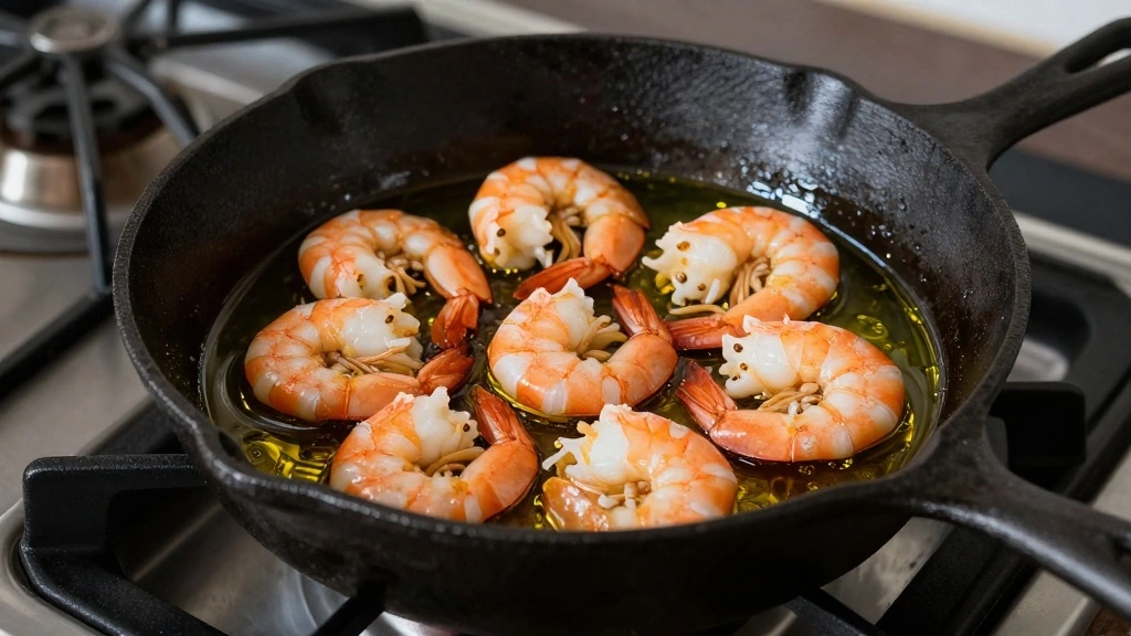 Cajun BBQ Shrimp: Quick, Easy, and Bursting with Flavor - Step 2: Heat the Skillet 1