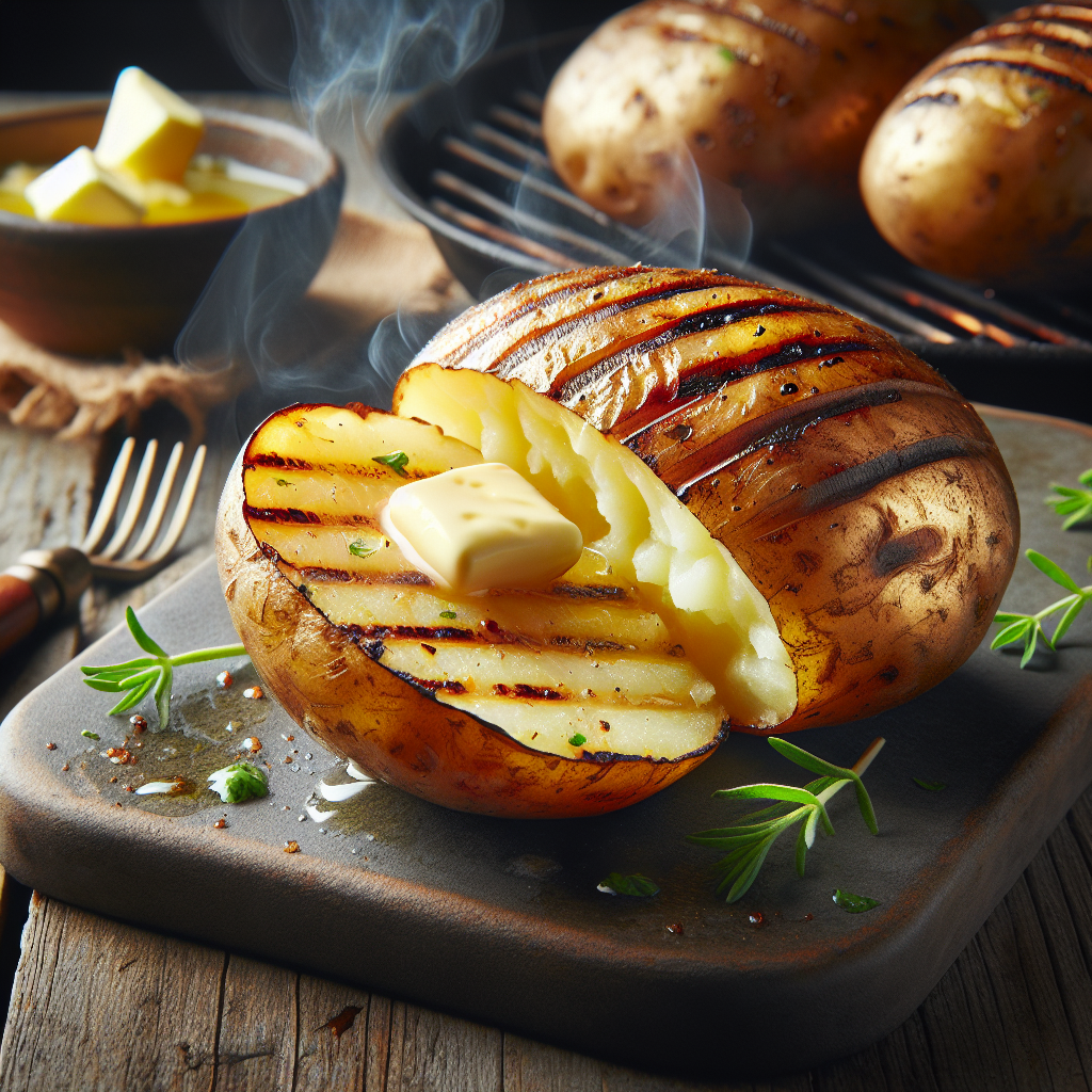 How To Grill Baked Potatoes