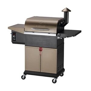 Z GRILLS Wood Pellet Grill Smoker with PID Controller, 8-in-1 Master Sear BBQ Grill, Auto Temperature Control, Huge Storage Cabinet Side Shelf with Tool Hooks, 572 sq in Cooking Area for Outdoor, 600D