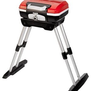 Cuisinart CGG-180 Petit Gourmet Portable Gas Grill with VersaStand, Red