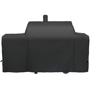 i COVER Grill Cover for Oklahoma Joe's Longhorn Combo Charcoal Gas Smoker & grill cover Heavy Duty Waterproof Patio Outdoor Canvas Barbeque BBQ Grill Smoker Cover