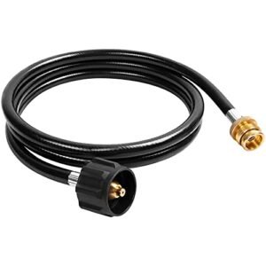 SHINESTAR 6 FT Propane Adapter Hose - Compatible with Coleman Stove, Weber Q Grill, Mr. Buddy Heater & More - Connects 1 lb Portable Appliances to 20 lb Tanks