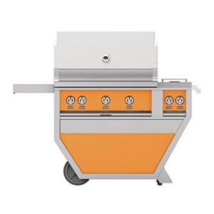 Hestan 119000 BTU 36 Inch Wide Liquid Free Standing Grill, 36" Propane, Citra
