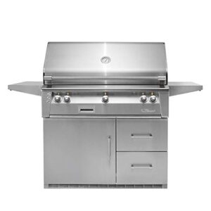 Alfresco Refrigerated Cart Grill with Rotisserie (ALXE-42RFG-LP), Propane, 42-Inch