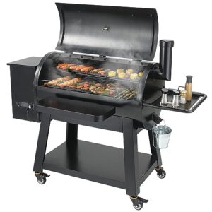 AKALNNB Portable Outdoor Cooking Charcoal Grill BBQ with Cart - Heavy Duty 62-inch - Ideal for Camping, Picnics, and Tailgating