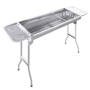 Barbecue Grill Portable Barbecue Charcoal Grill, Suitable for Garden Barbecue, Camping, Beach, Party 73 33 70cm