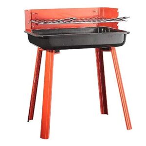 AKALNNB Barbecue Grill Portable Charcoal Grill, Chrome Cooking Grill, Outdoor Picnic Terrace, Backyard, Camping, 44.5 28 35 cm