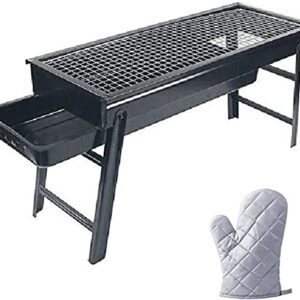 AKALNNB BBQ Grill Outdoor Outdoor Indoor Barbecue Charcoal Grill Barbecue Grill Household Charcoal Grill Outdoor Portable Thickening Foldable Grills Grilled Chicken Skewers Barbecue Set