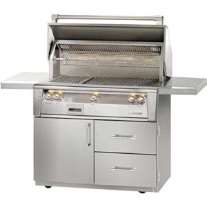 Alfresco ALXE 42-Inch Propane Gas Grill On Deluxe Cart With Sear Zone And Rotisserie - ALXE-42SZCD-LP