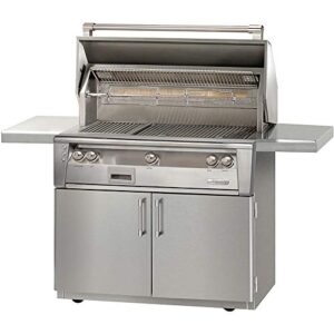 Alfresco ALXE-42C-LP 42" Liquid Propane Standard Grill on Cart with 82500 BTU Rotisserie and Built-In Motor in Stainless