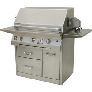 Solaire 36 Inch All Infrared Freestanding Propane Gas Grill With Rotisserie On Premium Cart - Sol-agbq-36cxir-lp