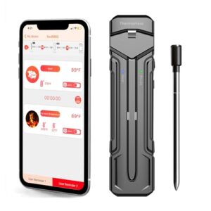 Wireless Meat Thermometer - Meat Thermometer Digital Wireless for Grilling and Smoking, Digital Meat Thermometer with 2 in 1 Probe, Food Thermometer with Smart App for Smoker,Oven and BBQ