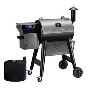 Z GRILLS Newest Pellet Grill Smoker with PID 2.0 Controller, Meat Probes, Rain Cover, 450E