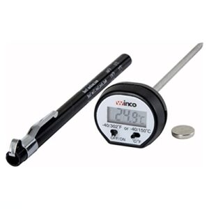 Winco 1-1/4-Inch Dial Digital Thermometer with 4-3/4-Inch Probe