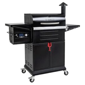 Z GRILLS Wood Pellet Grill & Smoker 8-in-1 Pellet Grill with Automatic Temperature Control，Meat Probes，572 Sq. in Area for Backyard Camping Outdoor Party