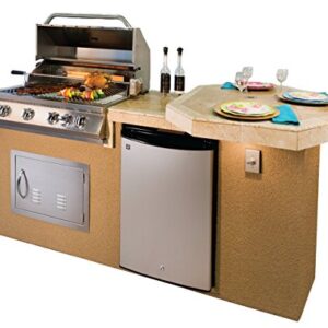 KoKoMo Grills Poly BBQ Island Outdoor Kitchen - LP