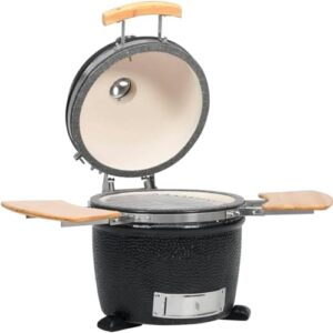 WENSHENG Smoker Ceramic 44 cm, Ceramic shell with glazed dimple exterior finish