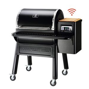 Z GRILLS 7052B Wood Pellet Grill and Smoker with WIFI Smart Home Technology, PID Controller, 709 sq. in, Black