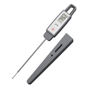 Lavatools PT09 Super-Quick Commercial Grade Digital Thermometer for Cooking, Meat, Candy, Candle, Liquid, Oil, 4.5" Compact Probe, Splash Proof, °C/°F Toggle, Hold Function - Sesame