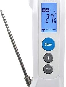 Sper 800115 - Compact IR Food Safety Thermometer - Measures Internal and Surface Temperatures - 4 Pack