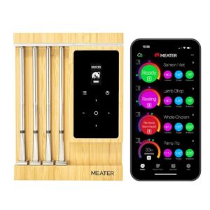 MEATER Pro XL Wireless Smart Meat Thermometer - 4 Multi-Sensor Probes, Bluetooth & WiFi, 1000°F Heat Resistance, Certified Accuracy for BBQ, Oven, Grill, Smoker, Air Fryer, Deep Fryer, Sous Vide