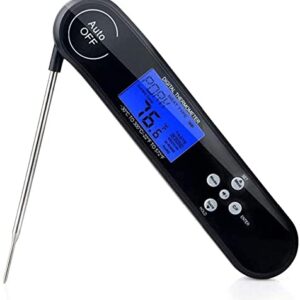 NCRD Meat Thermometer for Cooking Digital Instant Read Kitchen Cooking Thermometer with Backlight LCD for Grilling/BBQ/Baking/Candy/Liquids/Oil
