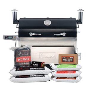 recteq RT-2500 BFG Wood Pellet Smoker Grill + Starter Bundle | Wi-Fi-Enabled, Electric Pellet Grill | 2500 Square Inches of Cook Space