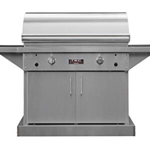 Tec Sterling Patio Fr 44-inch Freestanding Infrared Propane Gas Grill On Stainless Cabinet - Stpfr2lpcab