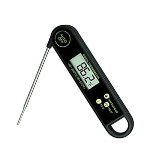 CAFFIA Meat Thermometer, Food and Candy Thermometer Instant Read, Digital Thermometer for Kitchen Cooking Food Candy Oil Deep Fry Outdoor BBQ Grill Smoker, Ultra Fast and Waterproof
