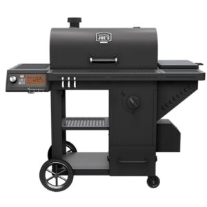 OKLAHOMA JOE'S® Tahoma™ Auto-Feed Charcoal 900 Deluxe Smoker and Grill, Black Steel, 24203105