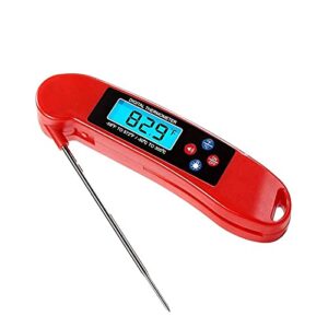 HHWKSJ Meat Thermometer, Food Thermometer with Backlight & Calibration, Digital Instant Read Meat Thermometer for Kitchen, Food Cooking, BBQ, Milk, Coffee, and Oil Deep Frying