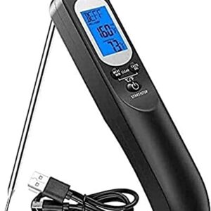 YOUOOK Meat Thermometer for Cooking, Instant Read Food Thermometer with Backlight Waterproof, Kitchen Digital Candy Thermometer for Grill Baking Water Milk Smoker Oil Deep Fry Liquids
