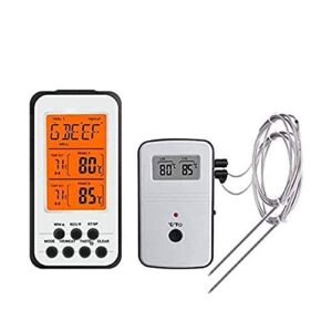 NCRD Meat Thermometer | Digital Instant Read Food Thermometer | Grill, Smoker, BBQ, Kitchen, Oven, Candy Thermometer for Cooking, Grilling, Smoking with 2 Temperature Probe