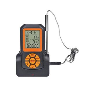 CAFFIA Digital Instant Read Meat Thermometer for Kitchen, Food Cooking, Grill, BBQ, Smoker, Candy, Home Brewing, Coffee, and Oil Deep Frying, with Stainless Steel Probes