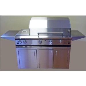 Profire Professional Series 48 Inch Propane Gas Grill With Double Side Burner - On Cart