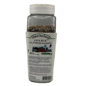 Holen One | Java Rub and Seasoning | Roast and Rib Rub | Coffee Rub | Bold Flavor | Gluten Free | No MSG | Sea Salt | Use on Ribs, Roasts, Steaks, Chicken, and More | 25 oz Bottle | Pack of 3