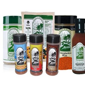 Everglades Seasoning BIG Bundle Moppin Sauce All Purpose Rub Cactus Dust Heat Fish Chicken Breader
