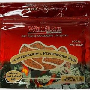 WildEats Juniperberry & Peppercorn Rub, 3 oz (15 Pack)