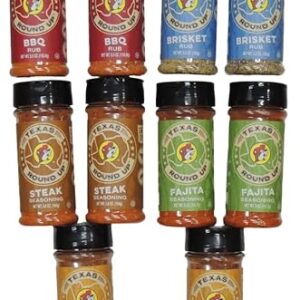 Buc-ee's Offical Beaver Rubs and Seasoning Collection Bundle 10 Pack - Meat BBQ Cooking Grilling Vegetable - Rub Seasons