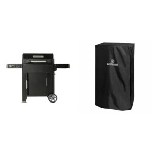 AutoIgniteTM Series 545 Digital Charcoal Grill and Smoker Bundle with 30-in Electric Smoker Cover