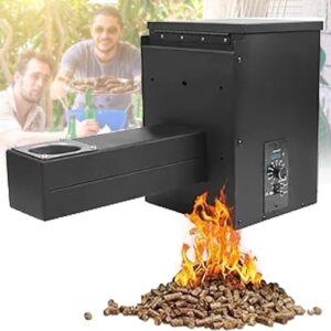 BBQ Smoker,Electric Wood Pellet Smoker Grill PartPellet BBQ Smoker Hopper Assembly Kit,for Grill, Smoke, Bake, Roast, Braise