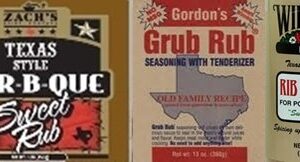 Texas Sweet Rub & Meat Seasoning Sampler 11.5-13oz Container (Pack of 3 Different Types)