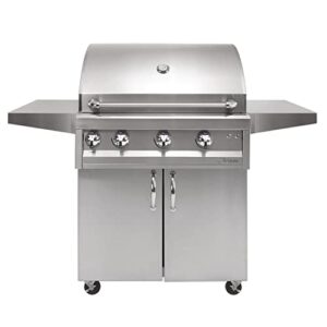 Artisan Professional Series 32-Inch Gas Grill with Infrared Sear Zone and Double Side Burner on Cart, Propane (ARTP-32C-LP-ART-ISB-ARTP-SB2-LP-ARTPC-SB2M)