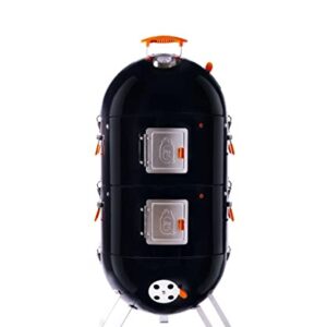 ProQ BBQ Smoker (Frontier V4) - 4in1 Charcoal Meat Smoker BBQ - Outdoor Smokers and Grills - BBQ with Smoker