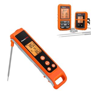 ThermoPro TP20 500FT Wireless Meat Thermometer +ThermoPro TP420 2-in-1 Instant Read Thermometer for Cooking