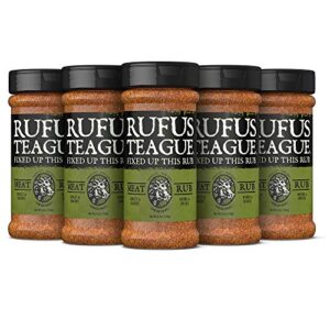 Rufus Teague - Meat Rub - Premium BBQ Rub - 6.5oz Bottles - 6 Pack